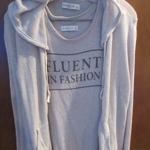Abercrombie & Fitch women's long sleeve zip/tank bundle